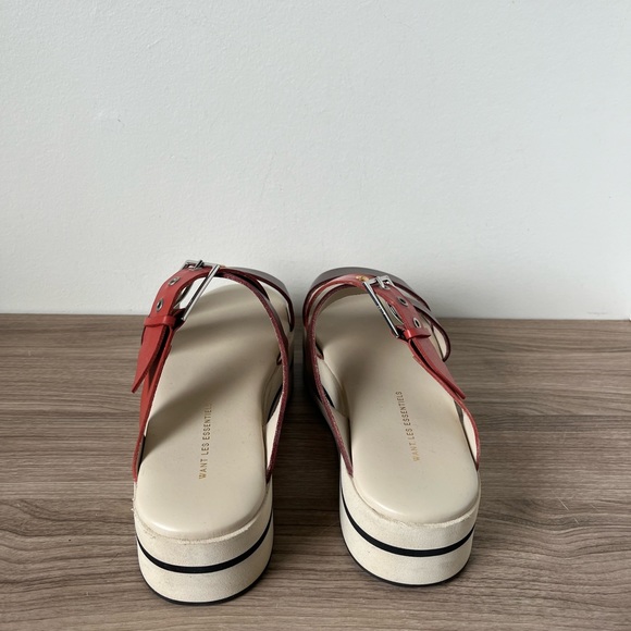 Want Les Essentiels Leather Platform Sandals Women's Sz 38 / 8 US - Picture 5 of 8